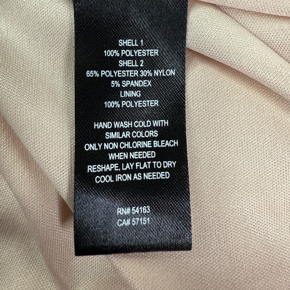 JH Evenings Champagne Shimmery Formal Semi Prom Party Bridesmaid Dress Size 12 - Picture 5 of 8